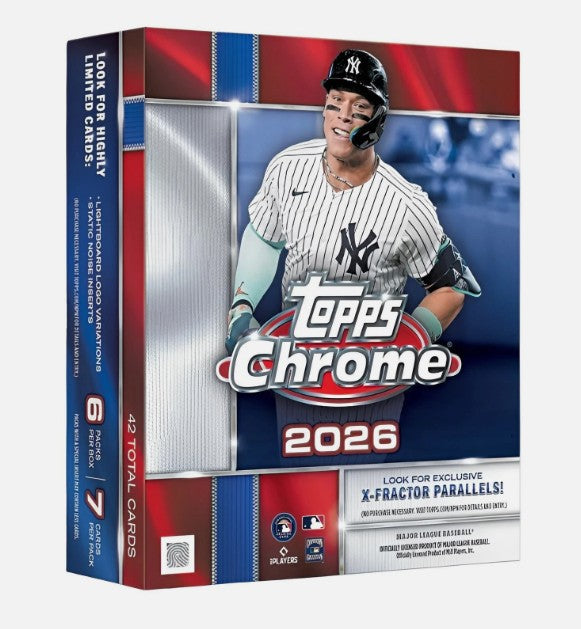 2026 Topps Chrome Baseball - Mega Box
