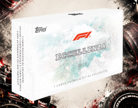 Holzwurm Creativ 2026 Topps Formula 1 Eccellenza Hobby Box mit 7 Premium-Sammelkarten für Formel 1 Sammler