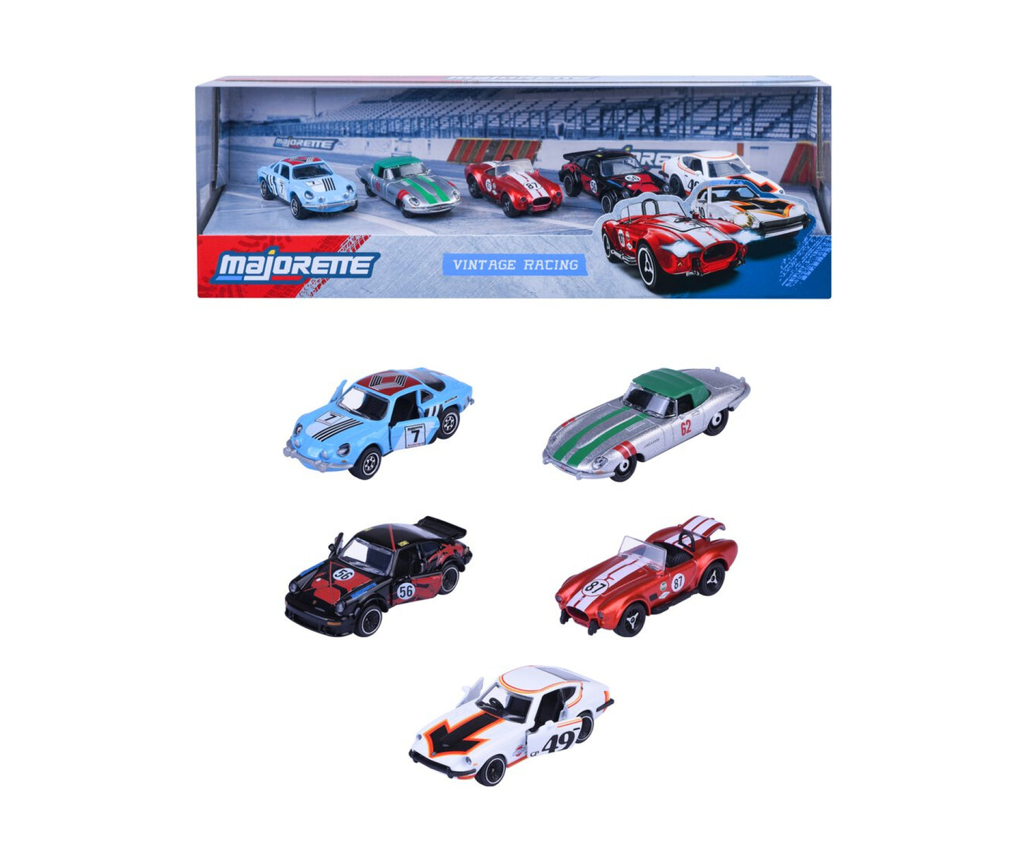Majorette: Vintage Racing 5er Set