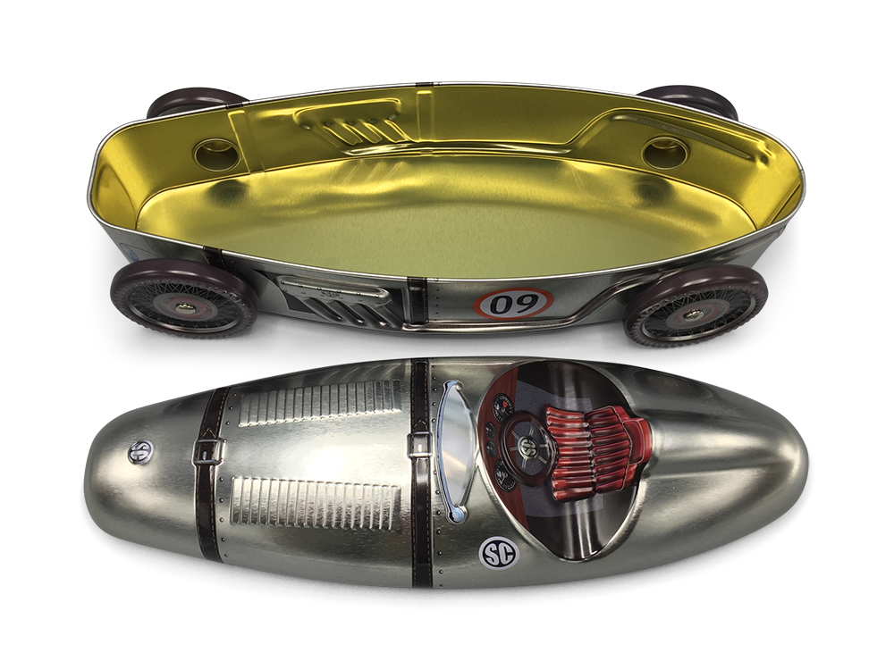 Rennauto Nr. 09 silber