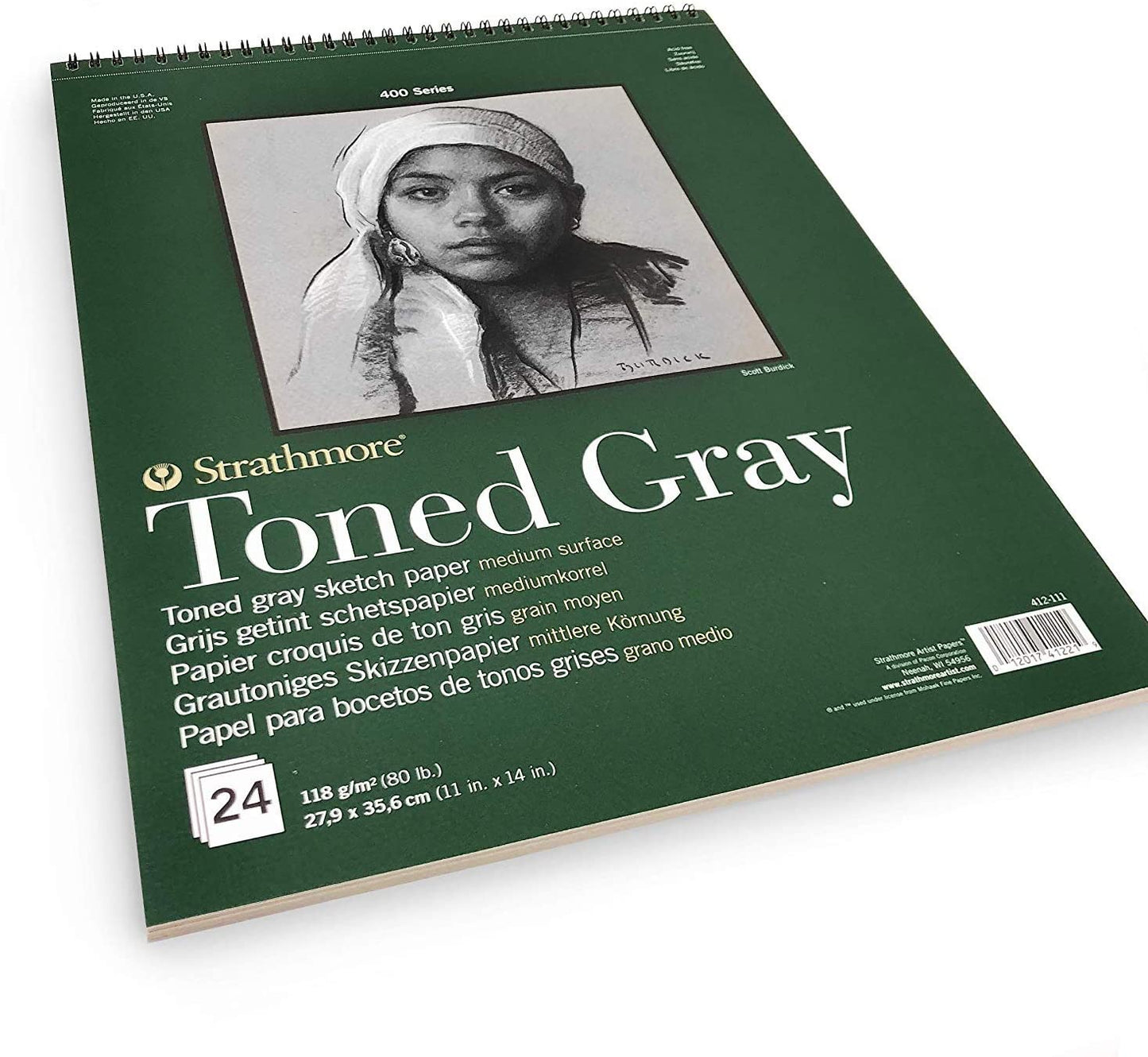 Strathmore Skizzenblock toned gray 28x35,6 cm