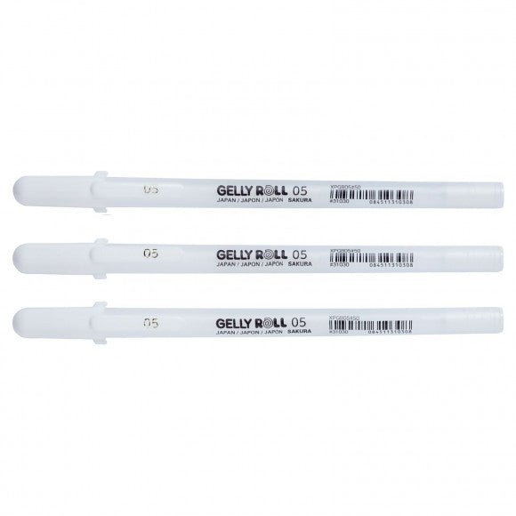 Sakura: Set Gelly Roller basic weiss 0,3mm