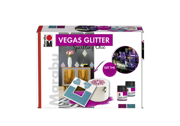 Marabu: Vegas Glitter Set "Sparkling-Chic"