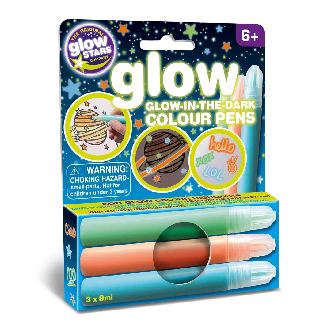 Glow Stars: nachtleuchtende Farbstifte