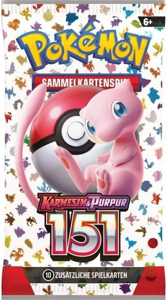 Pokemon: Karmesin & Purpur 151 - SV 3.5 - Boosterpack einzeln deutsch