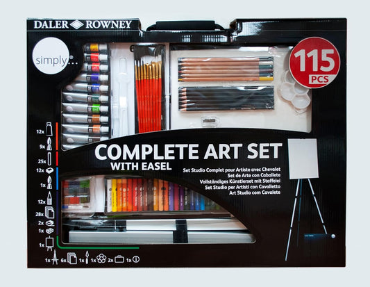 Daler Rowney: Künstler-Set 115-teilig mit Tragetasche