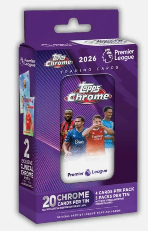2026 Topps Chrome Premier League - Tin Box