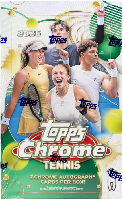 2026 Topps Chrome Tennis - Hobby Box