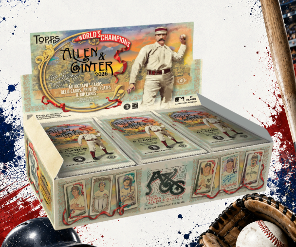 Holzwurm Creativ 2026 Topps Allen & Ginter Baseball Hobby Box mit Sammelkarten-Packs im Vintage-Design