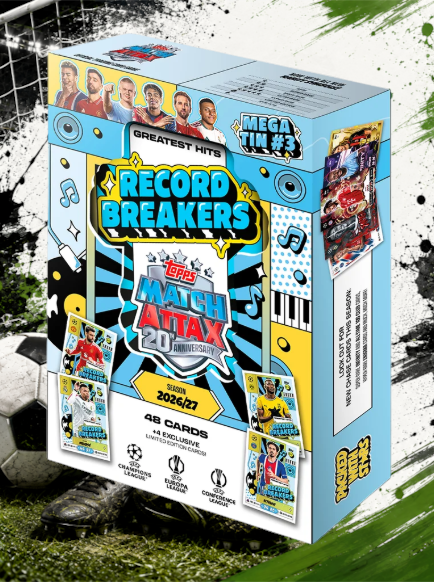 Topps UEFA Club Competitions Match Attax 2026/27 - Mega Tin - 3 Designs