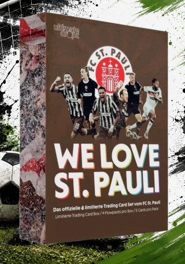 Holzwurm Creativ Ultimate Dropz FC St. Pauli Trading Card Hobby Box mit Spielermotiven und Vereinslogo