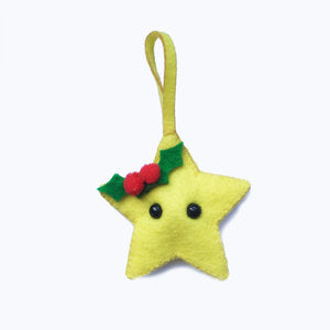 Hardicraft: Wollfilz Ornament Weihnachtlicher Stern