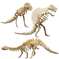 Pebaro: 3D-Holzbausatz Dinosaurier-Set
