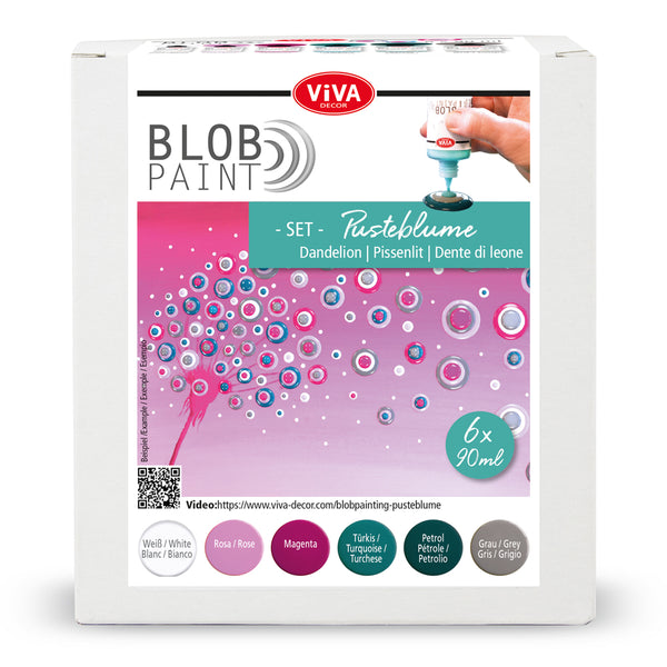 Blob Painting - Farbset Pusteblume