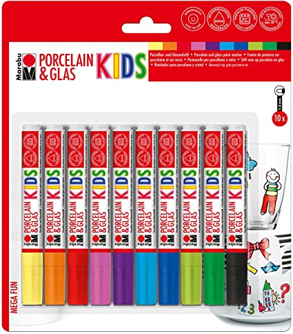 Marabu: Kids Porcelain & Glas-Painter 10er-Set