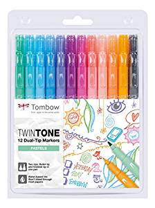 Tombow: Twin Tone 12er-Set pastell