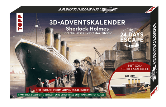 Topp: Adventskalender Escape Sherlock Holmes und die letzte Fahrt der Titanic