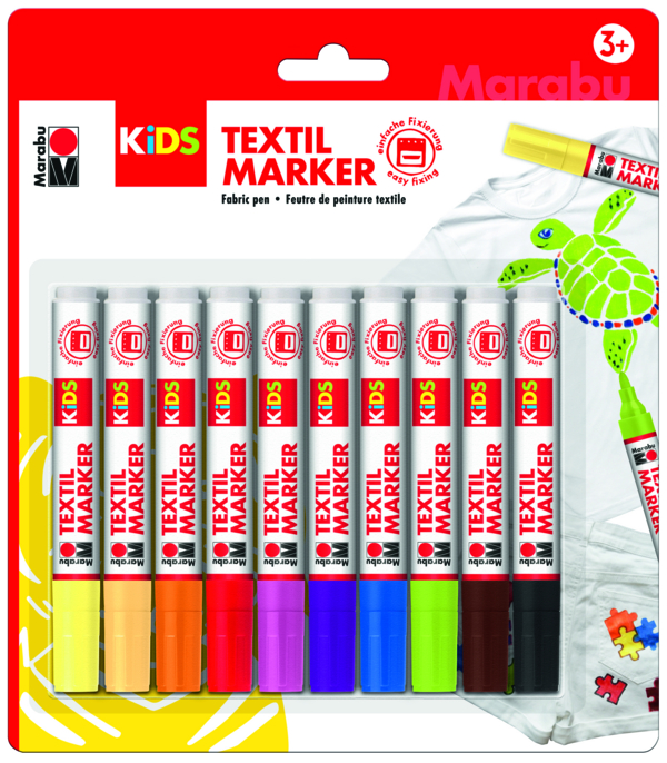 Marabu: Kids Textilpainter 10er-Set