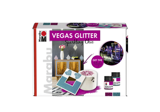 Marabu: Vegas Glitter Set "Sparkling-Chic"