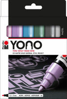 Marabu: YONO Marker Set Pastell - 6-teilig
